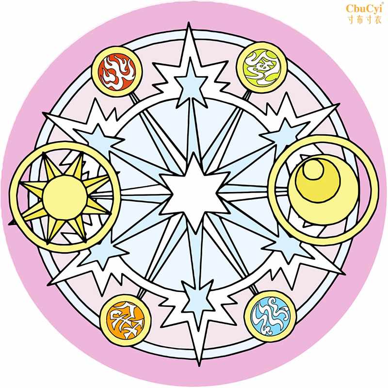 魔卡少女樱百变小樱库洛魔法阵动漫电脑椅垫卧室床边地毯地垫现货|ruв категории домашний ткань, ковер - от Buy2taobao.com для оказания профессиональной услуги покупки агента Taobao