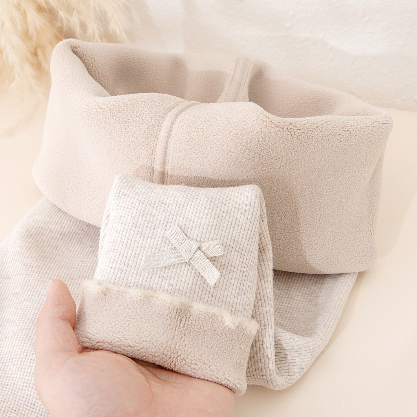 秋冬加绒打底裤女童裤子