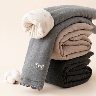 女童棉裤冬季加绒加厚女宝宝外穿长裤子三层夹棉保暖裤儿童打底裤