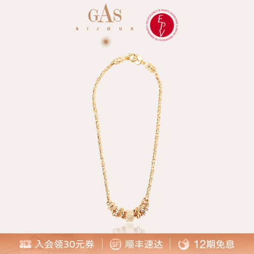 法式度假风小金爵项链