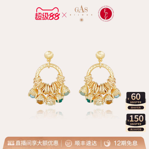 法国进口明星同款铃兰耳环