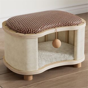 可坐猫窝凳四季通用封闭式冬夏季两用猫窝保暖冬天夏天宠物帐篷窝