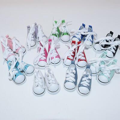 20cm娃鞋 六分bjd6分帆布鞋 30厘米关节娃娃用换装 玩具公仔鞋子