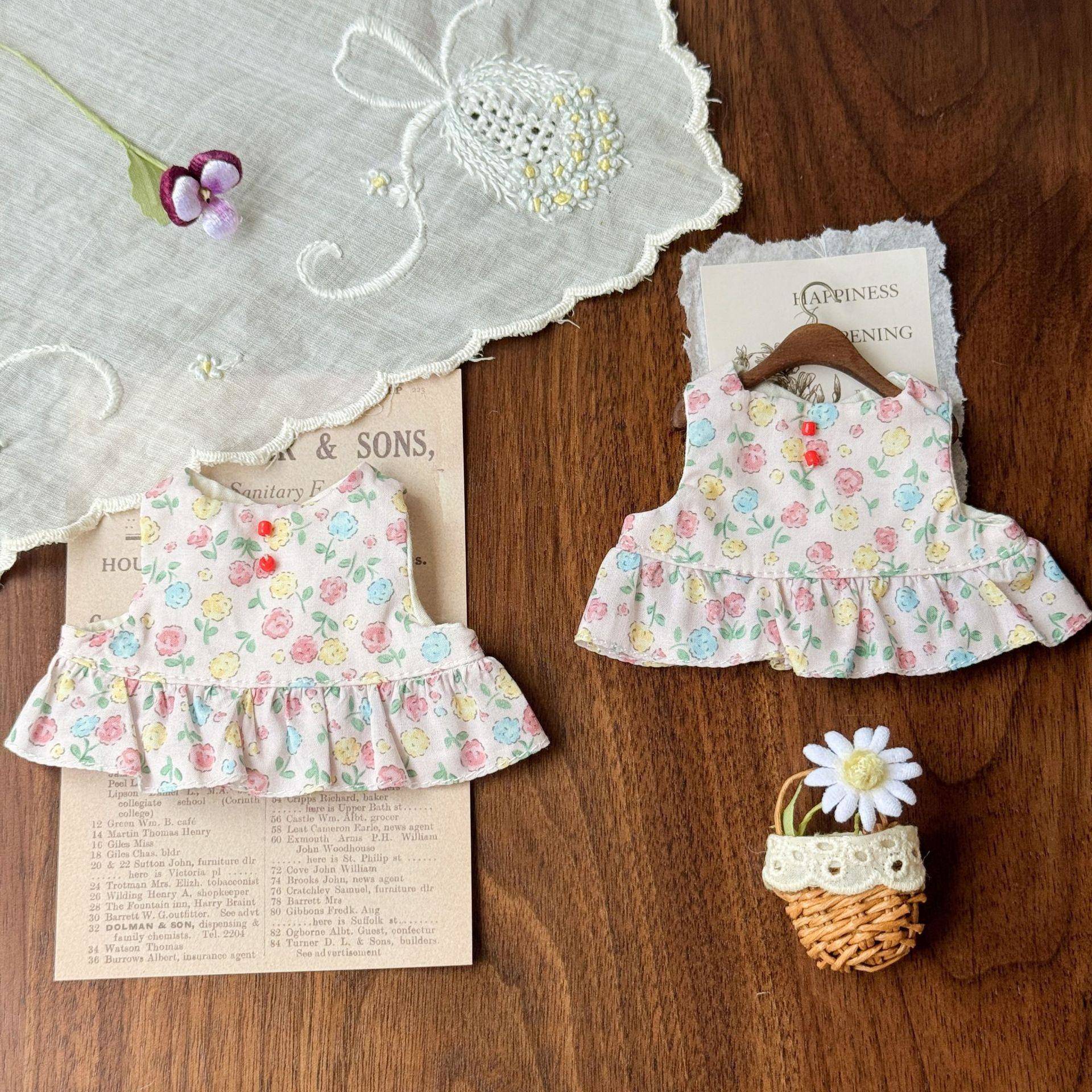 zsiga嘎子姐碎花连衣裙 6分关节玩偶娃衣 bjd玩偶着替连衣裙批發