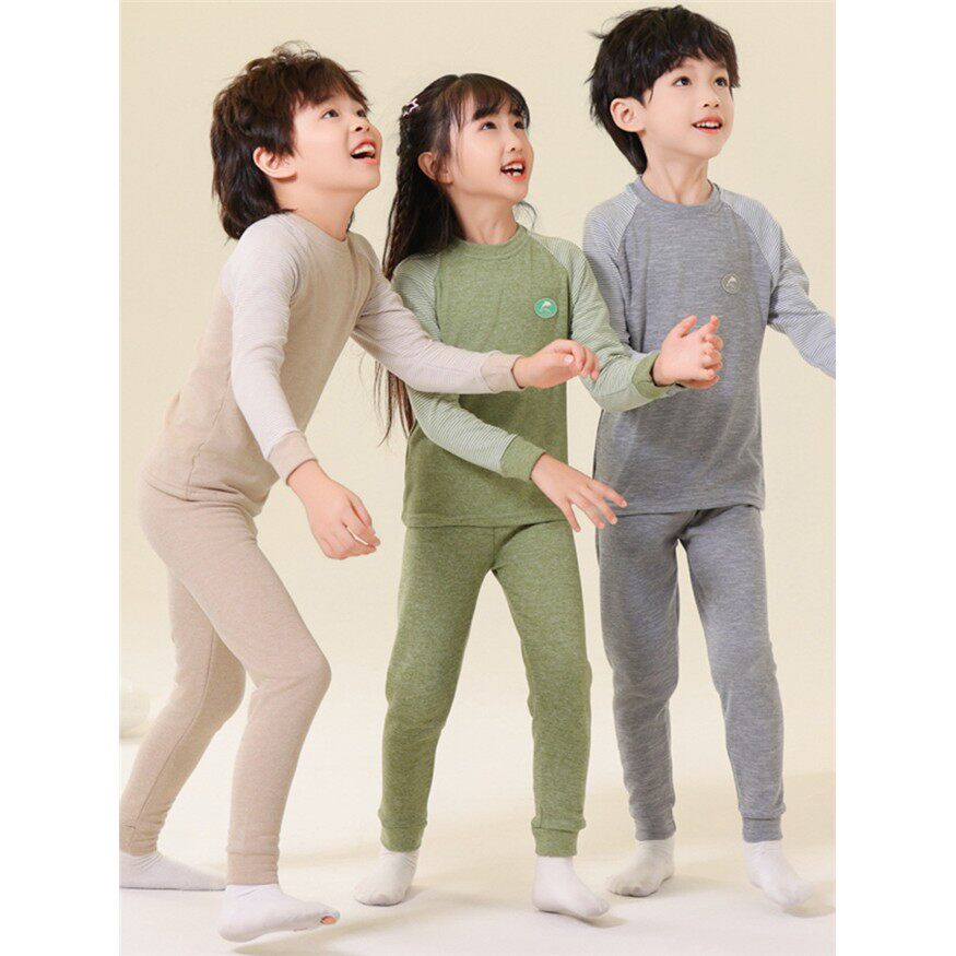 儿童保暖内衣男童睡衣冬