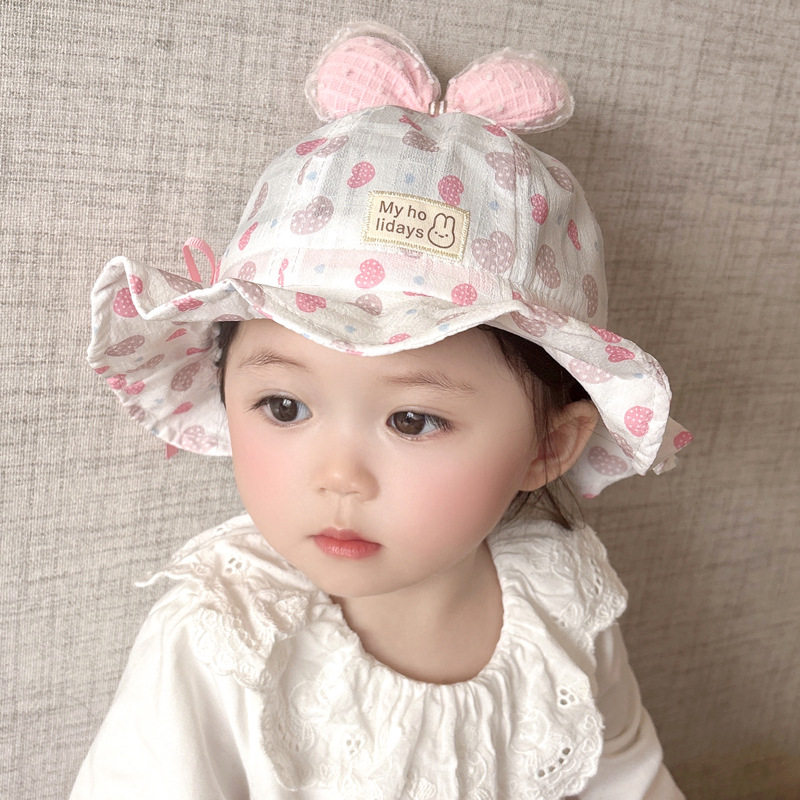 宝宝帽子春夏薄款男女婴