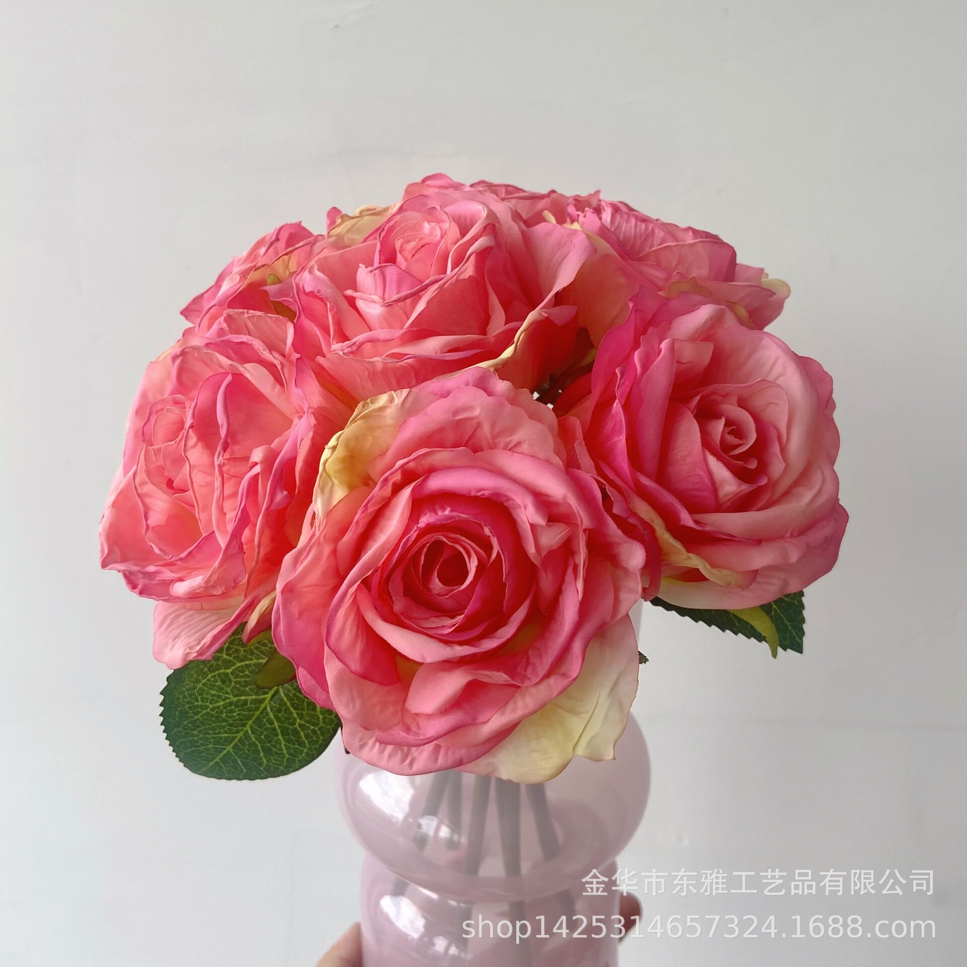 把束贝拉玫瑰花假花室内