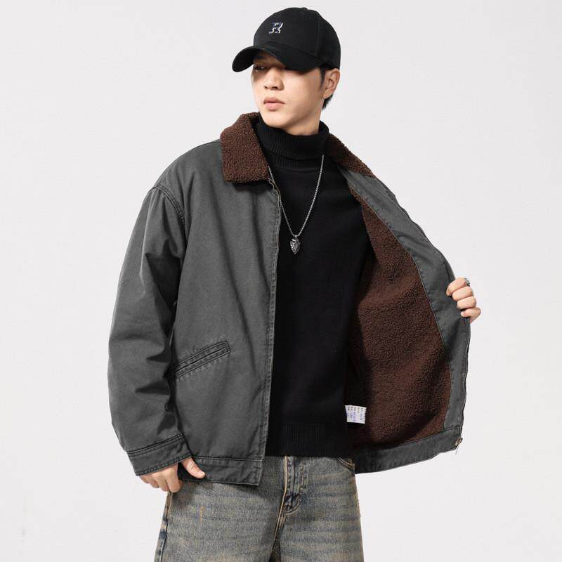 Quiet lamb velvet cotton coat, 2024 Winter-Advanced Mens Ha