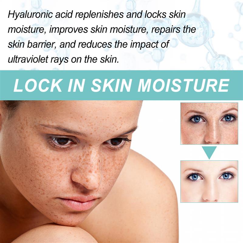 Facial cream, soaking the moistness of the skin, smoothing t