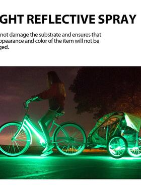 Night-reflection spray, bicycle clothes, night-time warning