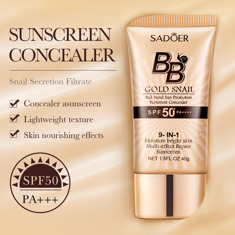 Gold Snail Sunscreen Bb Cream Foundation Repair Concealer