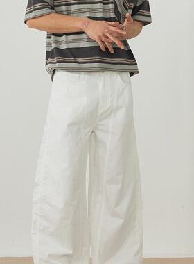 # The mens dress # The spring glimmers of pure cotton, whit