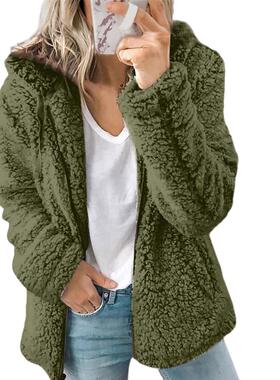 Wish2021 Autumn fluffy, multicoloured coat girl.