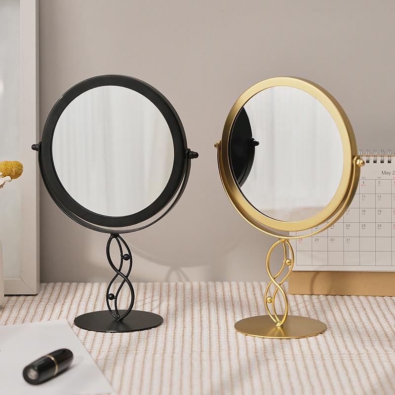 Portable mirrors to rotate the student dorm bedroom desktop
