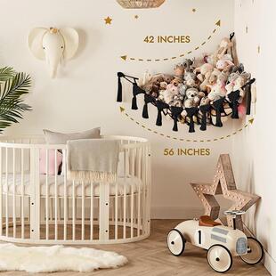 Triangular toy hammocks, hairy tortillas, childrens homes,