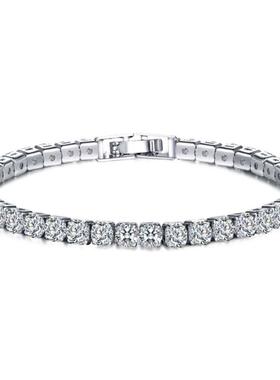 One row, two rows, three rows full of diamond bracelets.