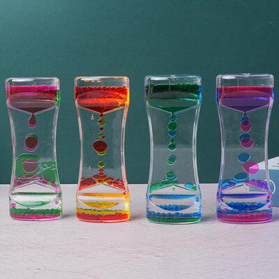 The little double-coloured Yakli oil leaking sandglass timer