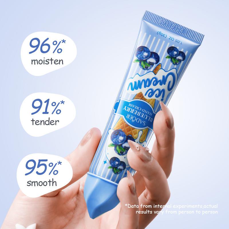 Blueberry hand cream, dry-fracking water and winter hand cre