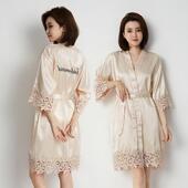 the brides robes The lesbians bridesmaids