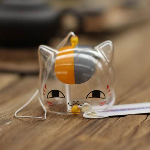 Glassline wind bells, creative day cat hangs up gift crafts,