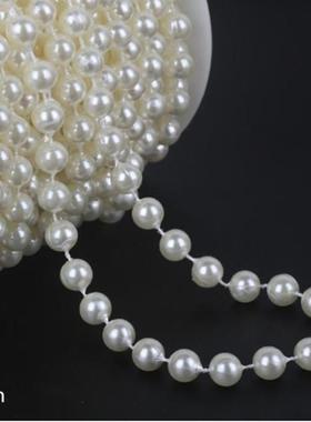 3-10 mm cotton line ABS circular imitate pearls hand-chained