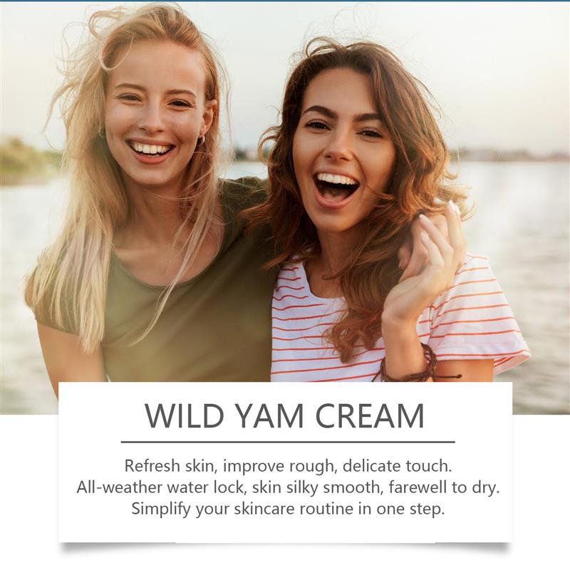 Mountain cream, soaking water against the wrinkled skin thin