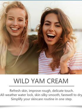 Mountain cream, soaking water against the wrinkled skin thin