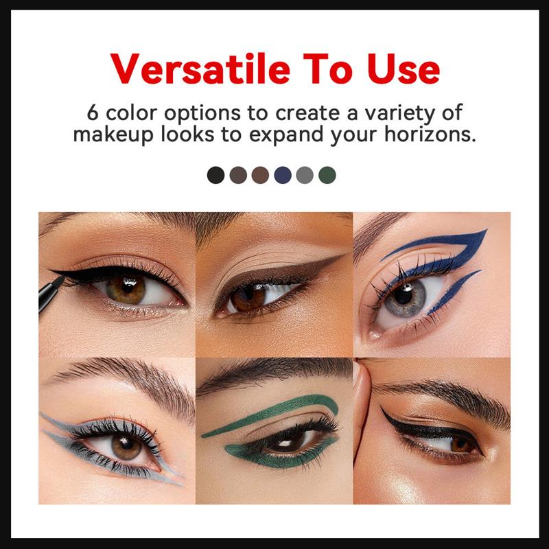 Colored eye pens, sweatproof, twirled eye pens.