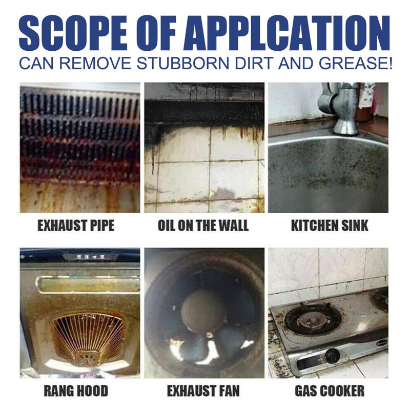 Kitchen oil-fouling foam cleaner oil-smoking stoves with oil