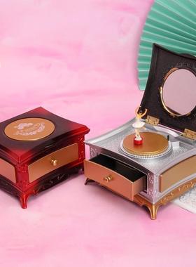 The creative classical dresser spins the dancing girls musi