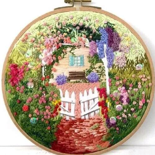Artificial embroidery of Diy 3d Euro-style embroidery of new