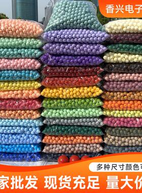 Yakli-colored pearls mobile phone chain of beads, duy knitte