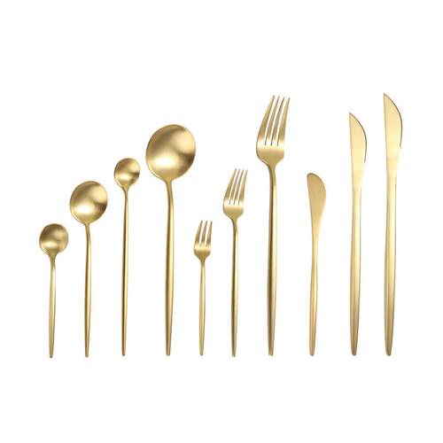 On the island of Kaji, the stainless steel knife fork in the