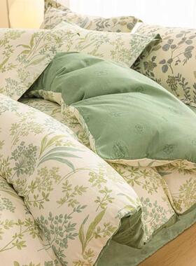 Four pairs of plain cotton bed sheets are covered with three
