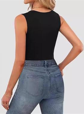 OMalleys hot girl wears a tweezer vest. She wears a dress