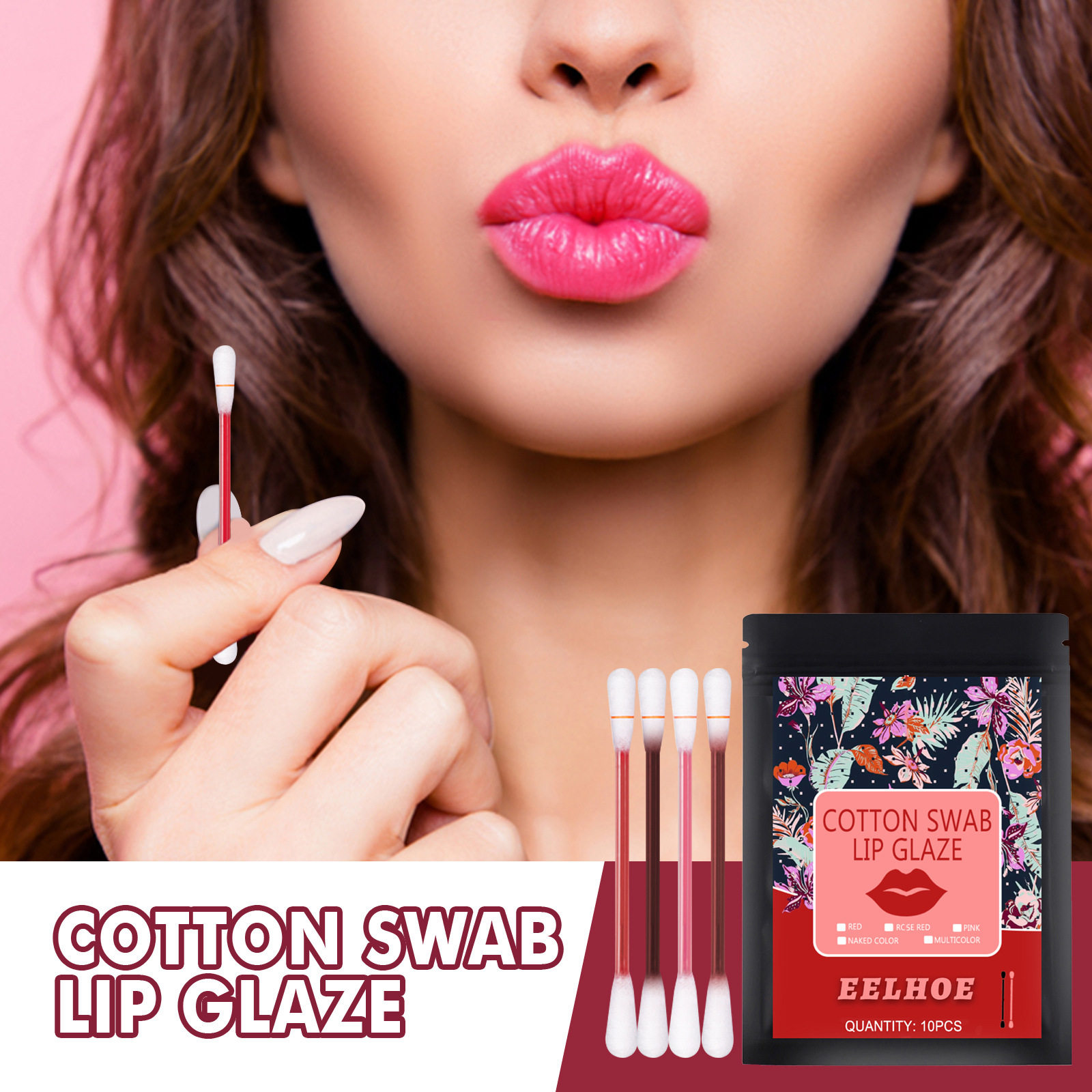 cotton swab lip glaze cotton swab lipstick moisturizing cup