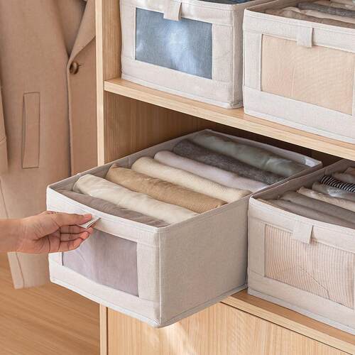 Clothes cabinets can be filled with boxes and drawers, and c
