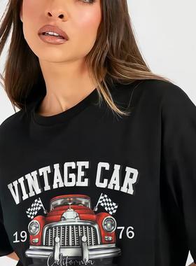 Ms. OMalleys leisure black T-shirt short-sleeved lady with