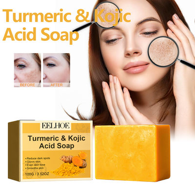 Turmeric Kojic Acid Soap Gently Cleanses Face, Lightens