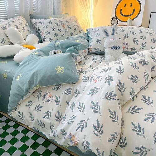 Four sets of 60 simple, pristine cotton-grew suites, three s