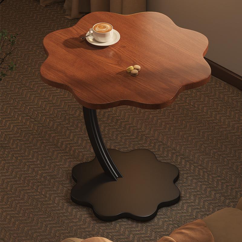 Cloud-shaped small round side table, mini storage rack, inte