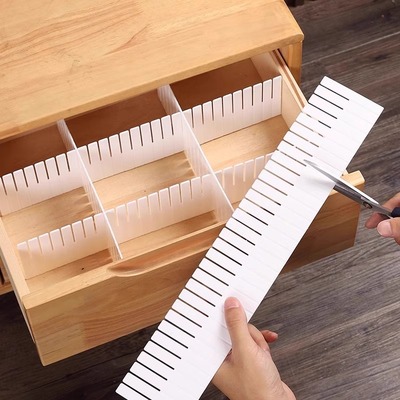 Drawer Organizer Partition Plastic Dividers Customizable C