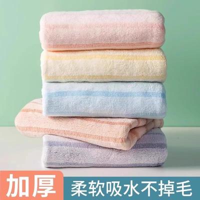Thickened coral fleece towels, soft and absorbent, no lint l