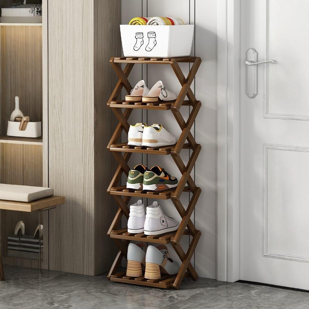 Multi-layer simple household economical extendable shoe rack