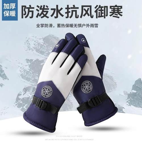 2025 New Winter Ski Gloves Windproof for Men and Women, Flee