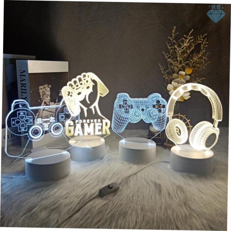 LED Night Lamp USB Powered Gaming Room Desk Setup Lighting D