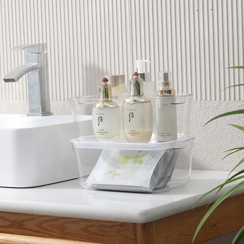 PET Clutter and Snack Dust-proof Storage Box, Transparent Li