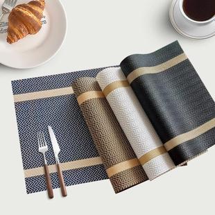 Nordic-style luxury waterproof and oil-proof placemats, PVC