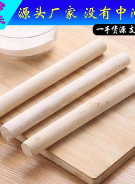 Large Solid Wood Rolling Pin for Home Use, Perfect for Makin