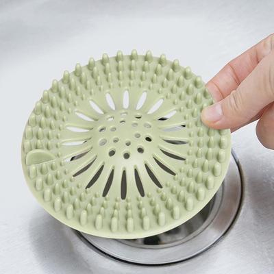 Bathroom Hair Filter, Drain Sink Strainer, Silicone Clog-Pre